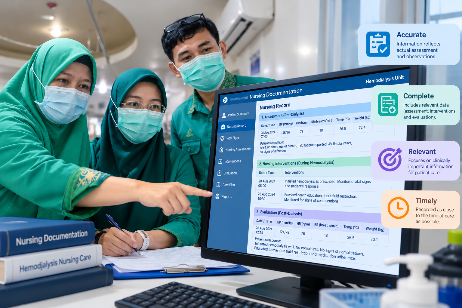 Quality Hemodialysis Nursing Documentation by Nurses